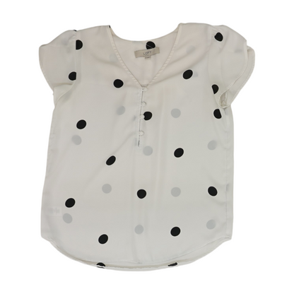 White Polka Dot Blouse