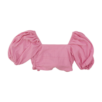 Pink Cropped Blouse