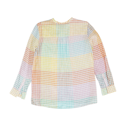 Multi Color Block Button Down