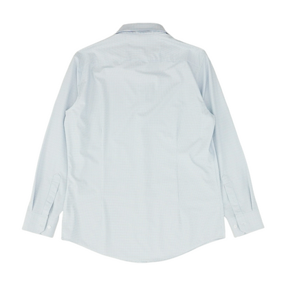 White Check Long Sleeve Button Down