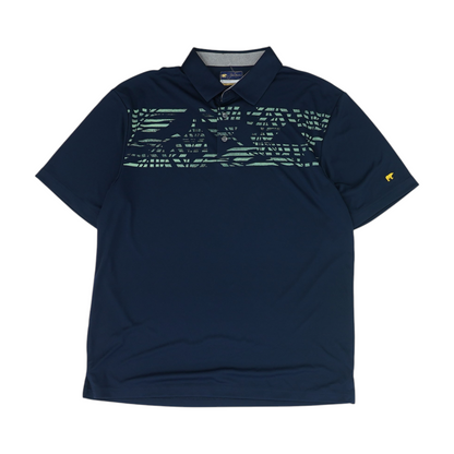 Navy Solid Short Sleeve Polo