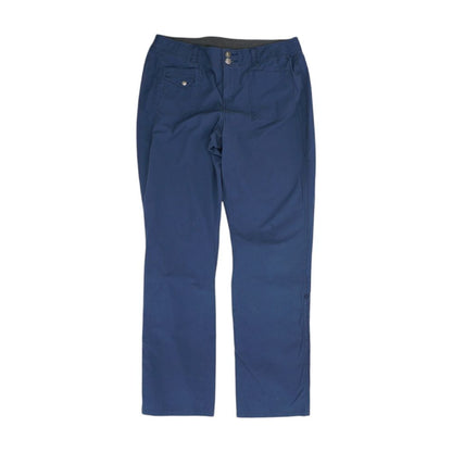 Blue Solid Active Pants