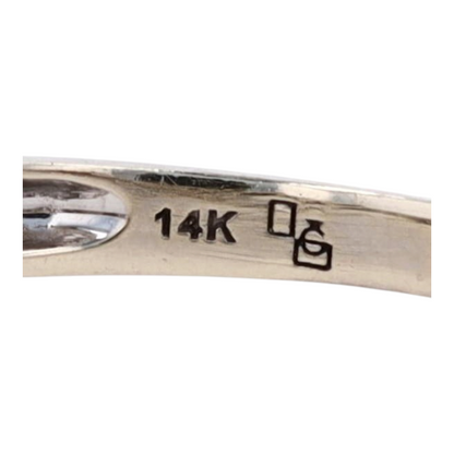 1/2 ctw 14K White Gold Diamond Engagement Ring