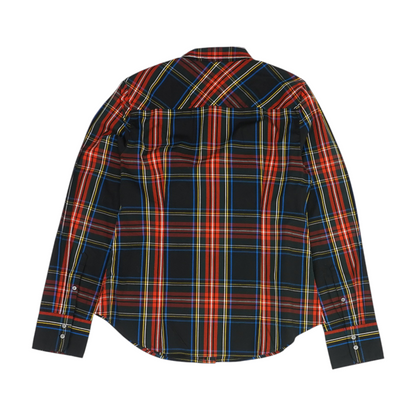 Multi Plaid Button Down