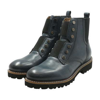 Navy Ankle Boots