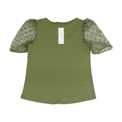 Green Petite Blouse
