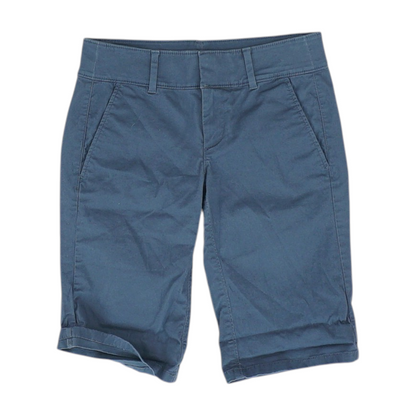 Gray Solid Chino Shorts
