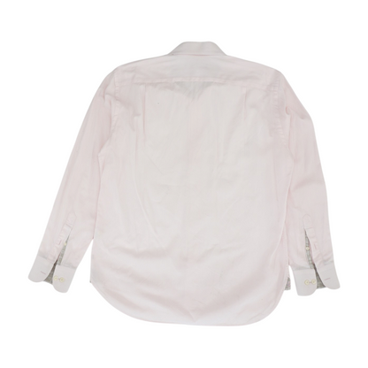 Pink Solid Long Sleeve Button Down