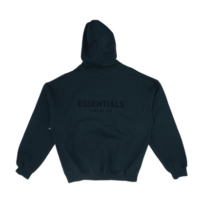 Black Solid Hoodie Pullover