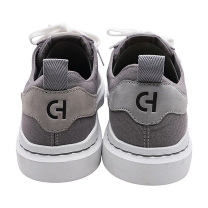 Gray Lace Up Casual Shoes