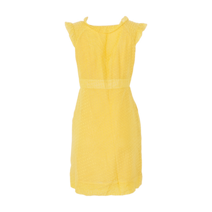 Yellow Polka Dot Midi Dress