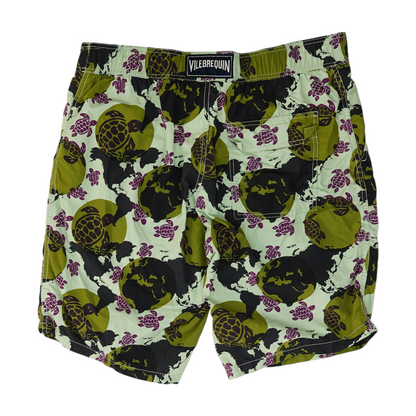 Green Graphic Swim Bottom