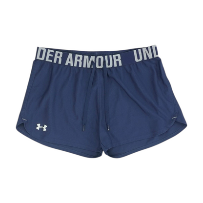 Blue Solid Active Shorts