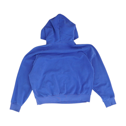 Blue Solid 1/4 Zip Pullover