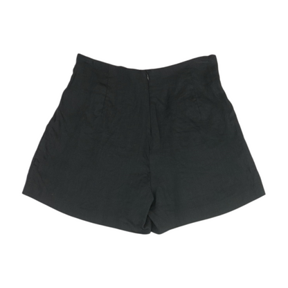 Black Solid Chino Shorts