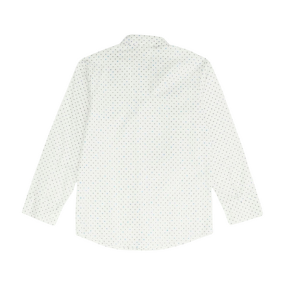 White Check Long Sleeve Button Down