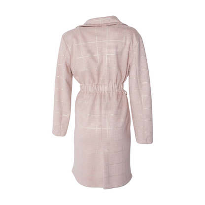 Pink Houndstooth Coat