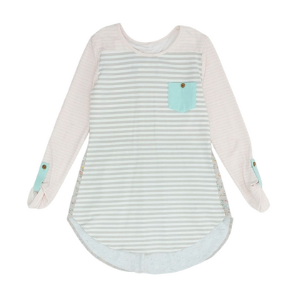 White Striped Dress