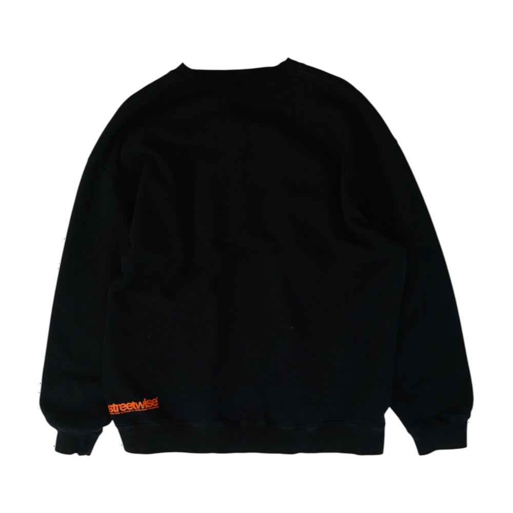 Black Graphic Sweatshirt Pullover