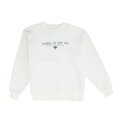 White Solid Sweatshirt Pullover