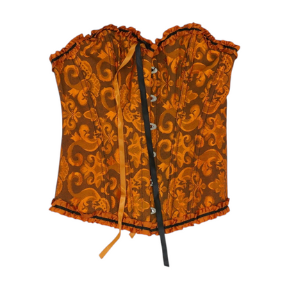 Orange Print Blouse