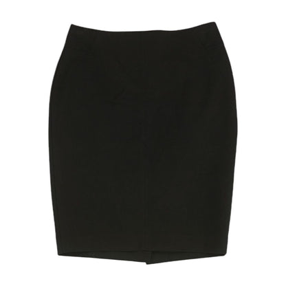 Black Solid Mini Skirt