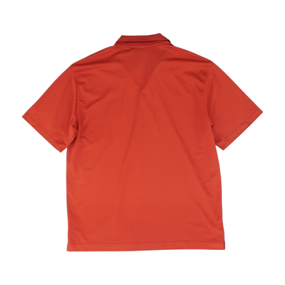 Red Solid Short Sleeve Polo