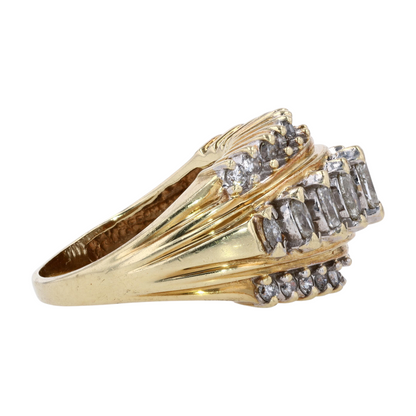 2 1/2 ctw 14K Yellow Gold Diamond Statement Ring