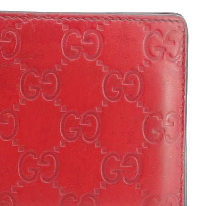Guccissima Bi-Fold Wallet in Red