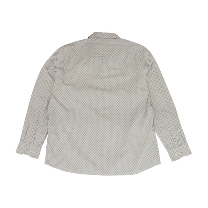 Gray Abstract Long Sleeve Button Down
