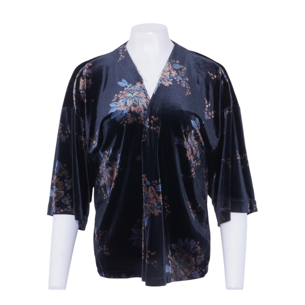 Navy Floral Cardigan