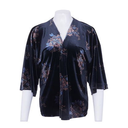 Navy Floral Cardigan