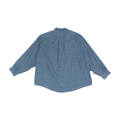 Brown Tall Plaid Long Sleeve Button Down