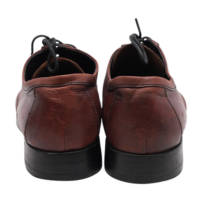 Brown Lace-Up Casual Shoes