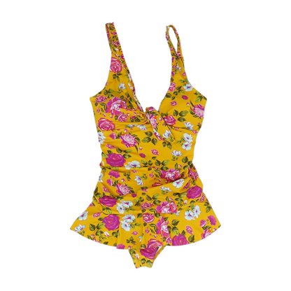 Yellow Floral One-Piece