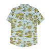 Blue Tropical Short Sleeve Button Down