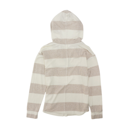 Ivory Striped Pullover Sweater