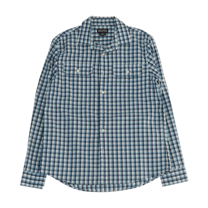 Blue Plaid Long Sleeve Button Down