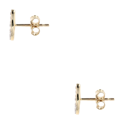 1/5 ctw 14K Yellow Gold Diamond Stud Earrings