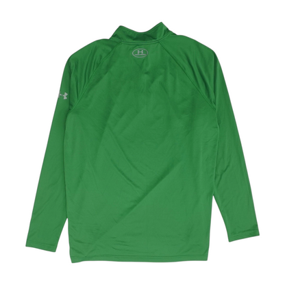 Green Solid 1/4 Zip Pullover