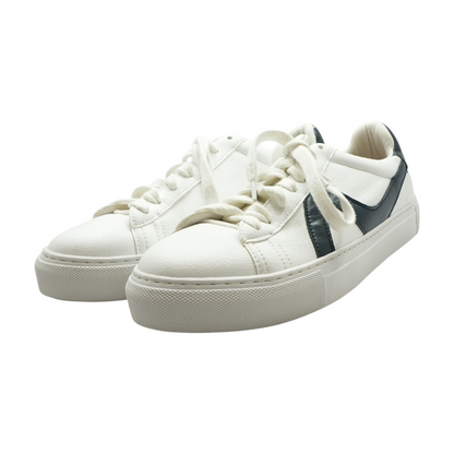 White Low-Top Athletic Shoes