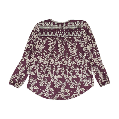 Purple Floral Blouse