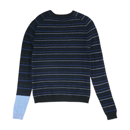 Black Striped Pullover Sweater