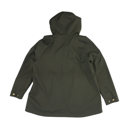 Green Solid Rain Jacket