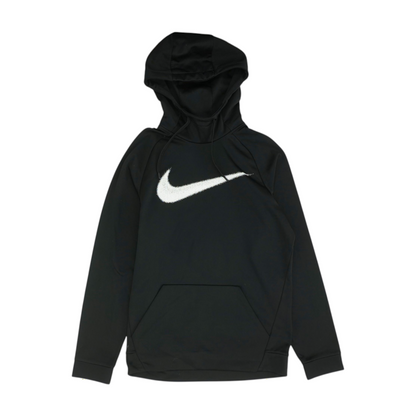 Black Solid Hoodie Pullover