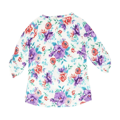 Multi Floral Long Sleeve Blouse