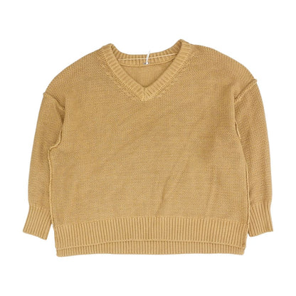 Tan V-Neck Sweater