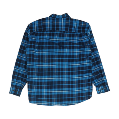 Blue Plaid Flannel Button Down