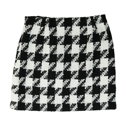 Black Check Mini Skirt