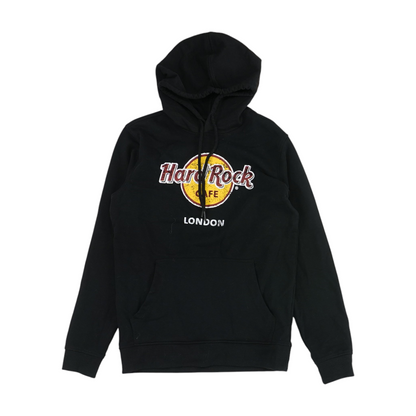 Black Solid Hoodie Pullover